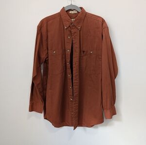 Browning Brown Copper Longsleeve Shirt Size Medium